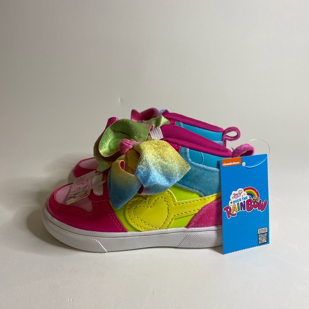 Nickelodeon Jojo Siwa Girls High Top Sneakers. Size 7 Toddler